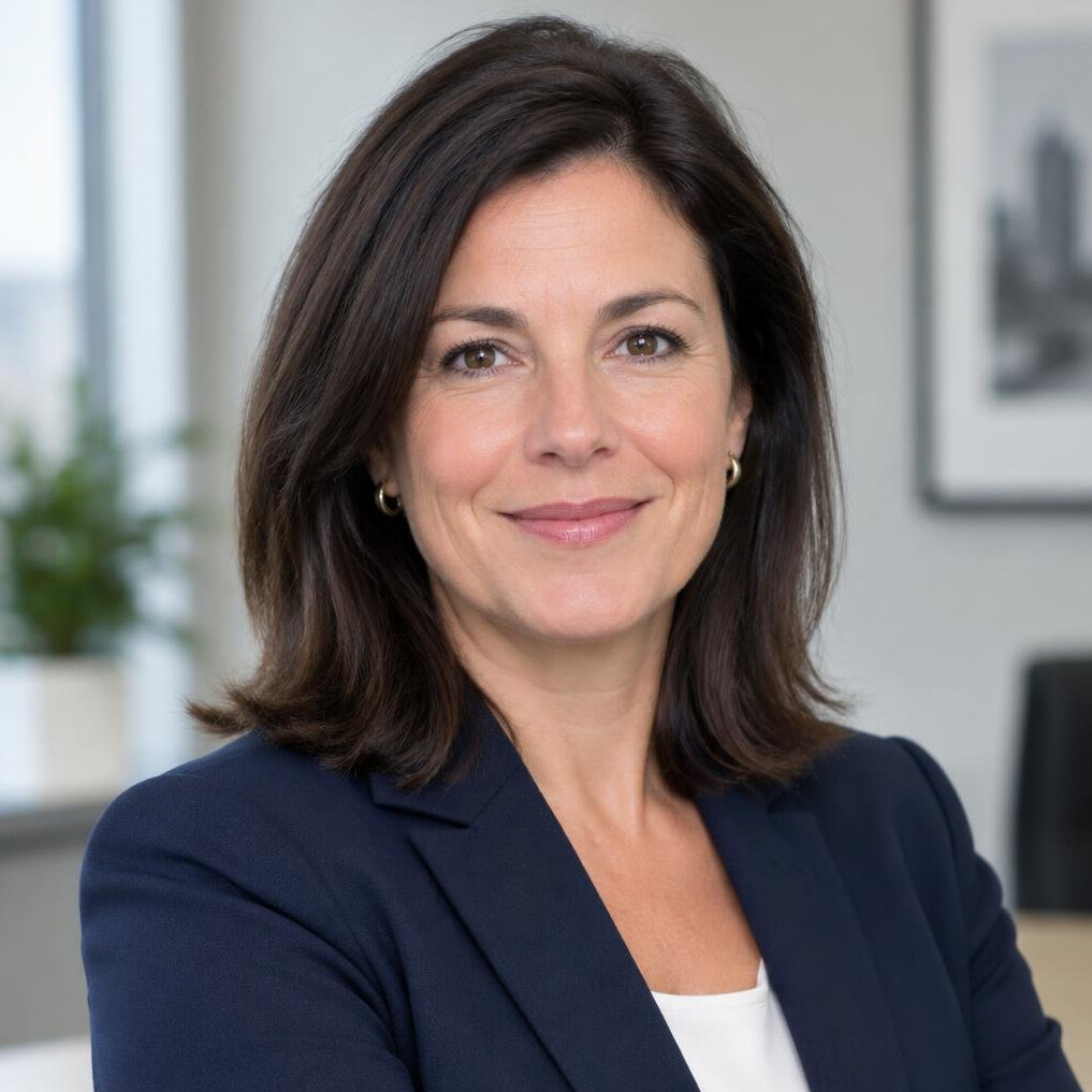 Portrait of a smiling businesswoman in a blazer